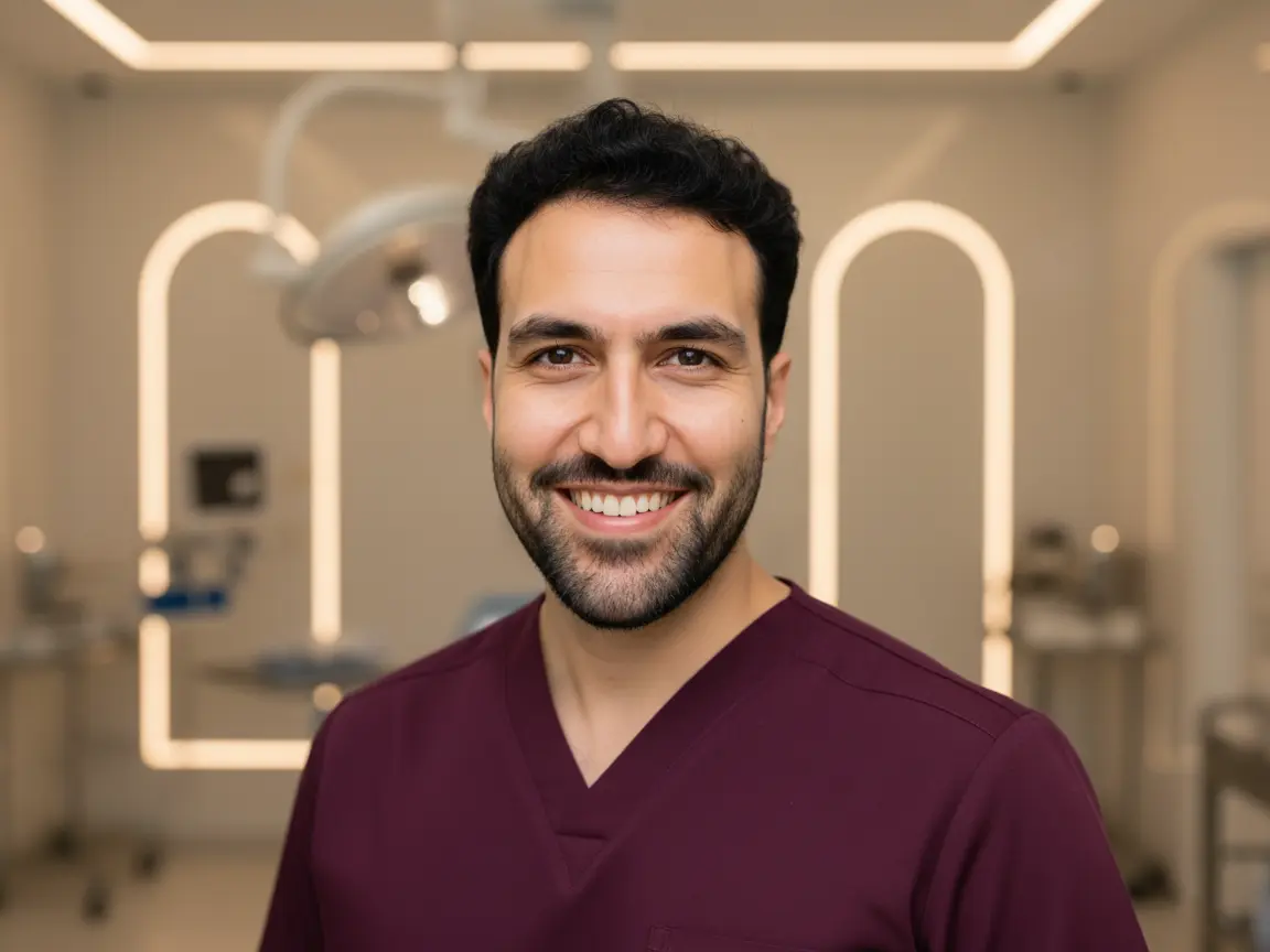 Professional portrait of Mr Ahmad Hariri, consultant ENT surgeon in London